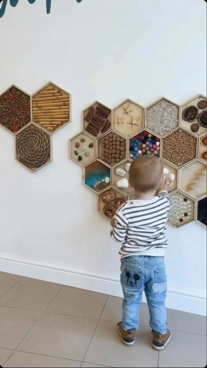 Sensory Hexagon Wall Display