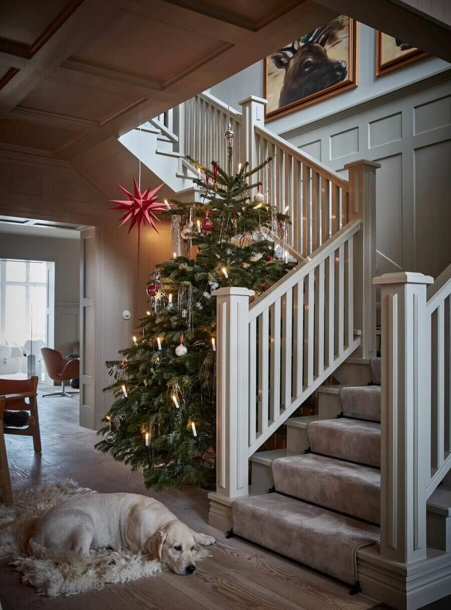 Staircase Glow with Nordic Charm