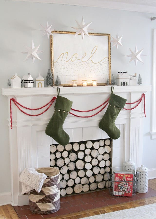 Starry Mantel with Scandinavian Flair
