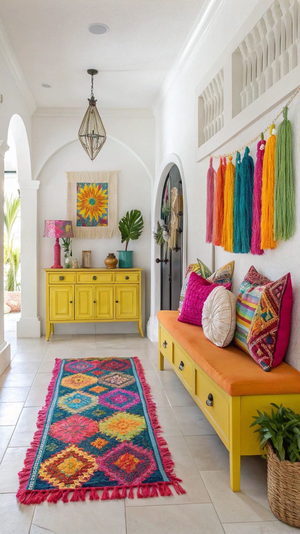 Sunshine Boho Entryway