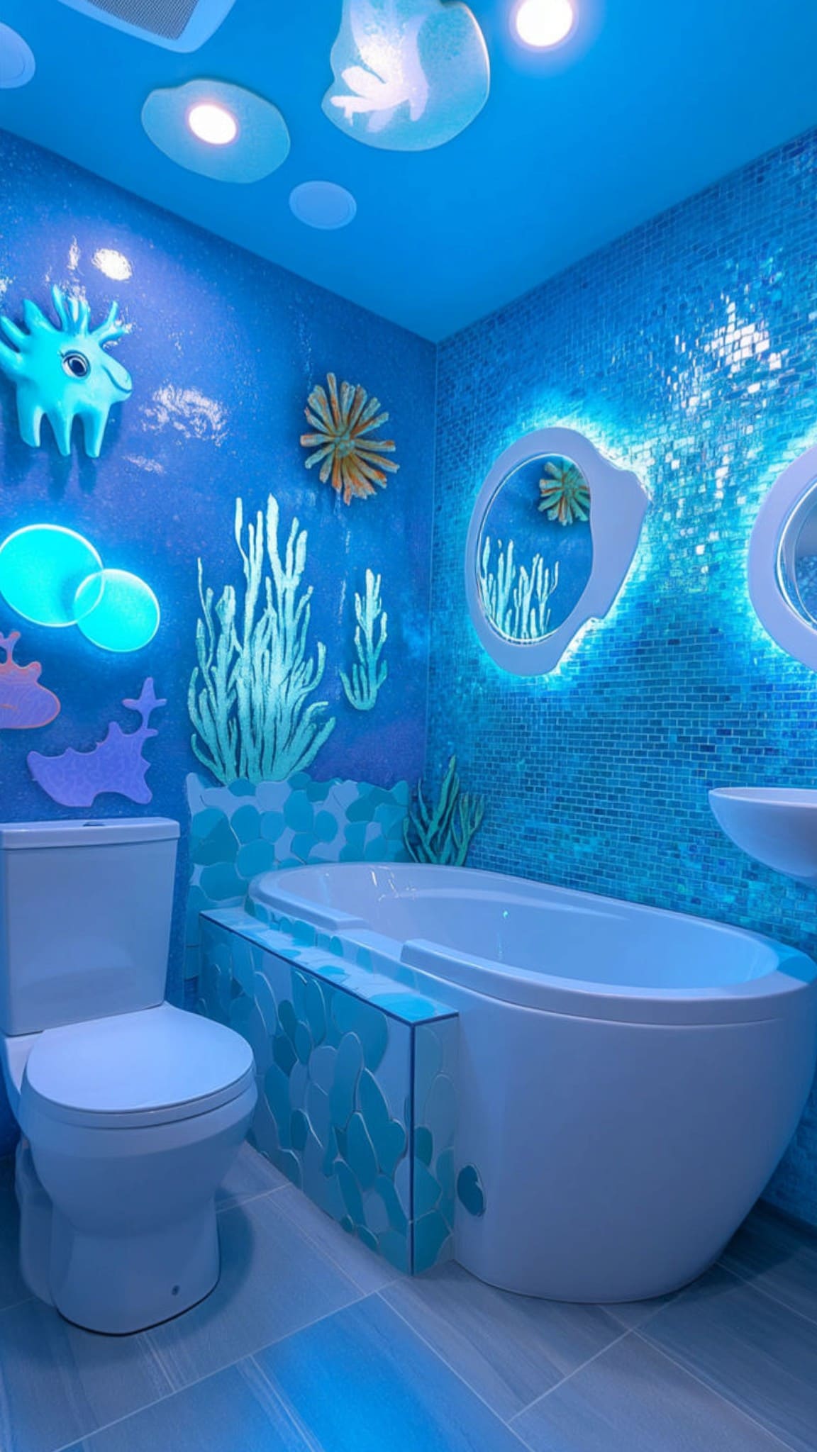Underwater Mermaid Bathroom Theme