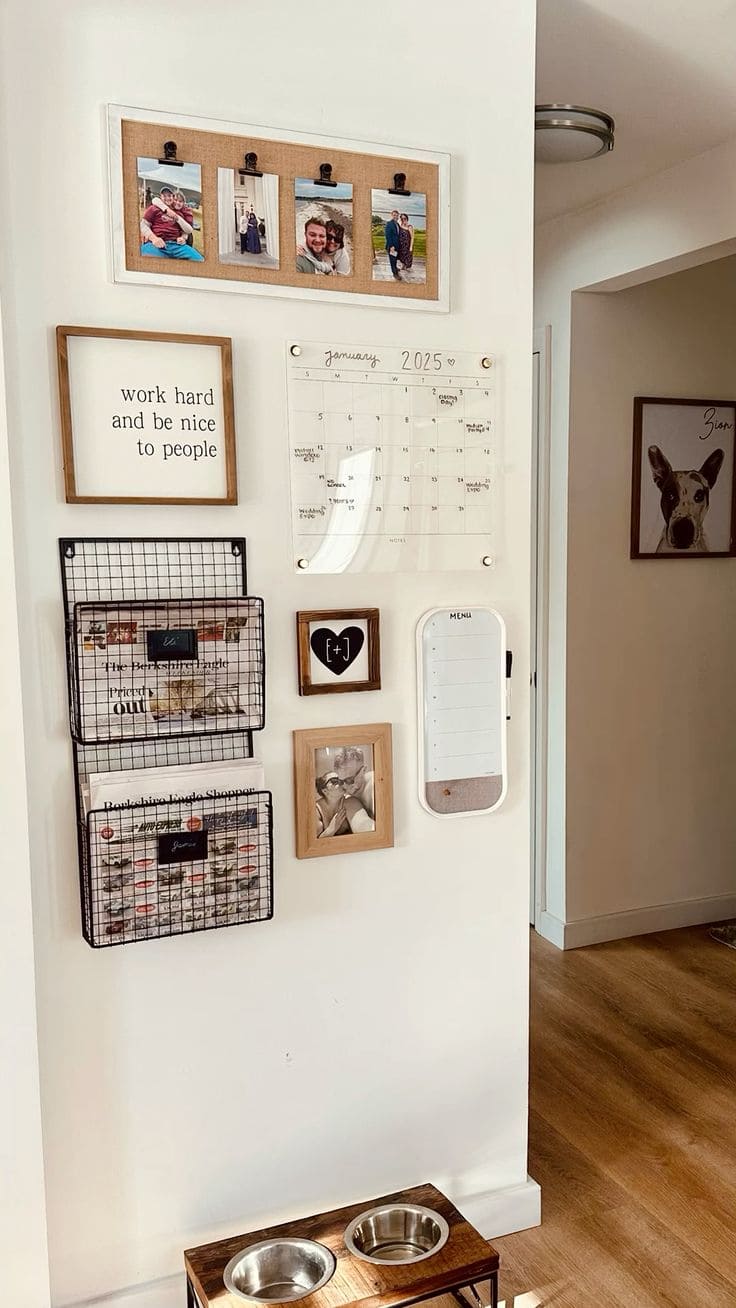 Wall-Mounted Family Command Center Hub