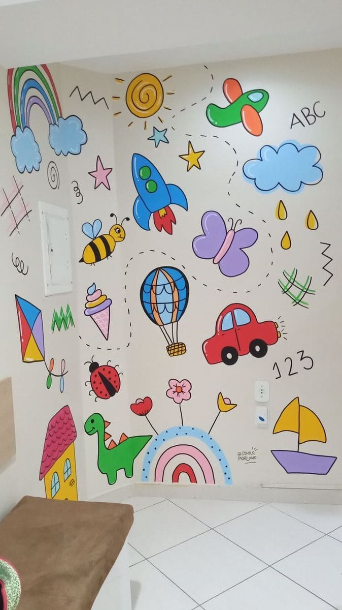 Whimsical Doodles Wall Adventure