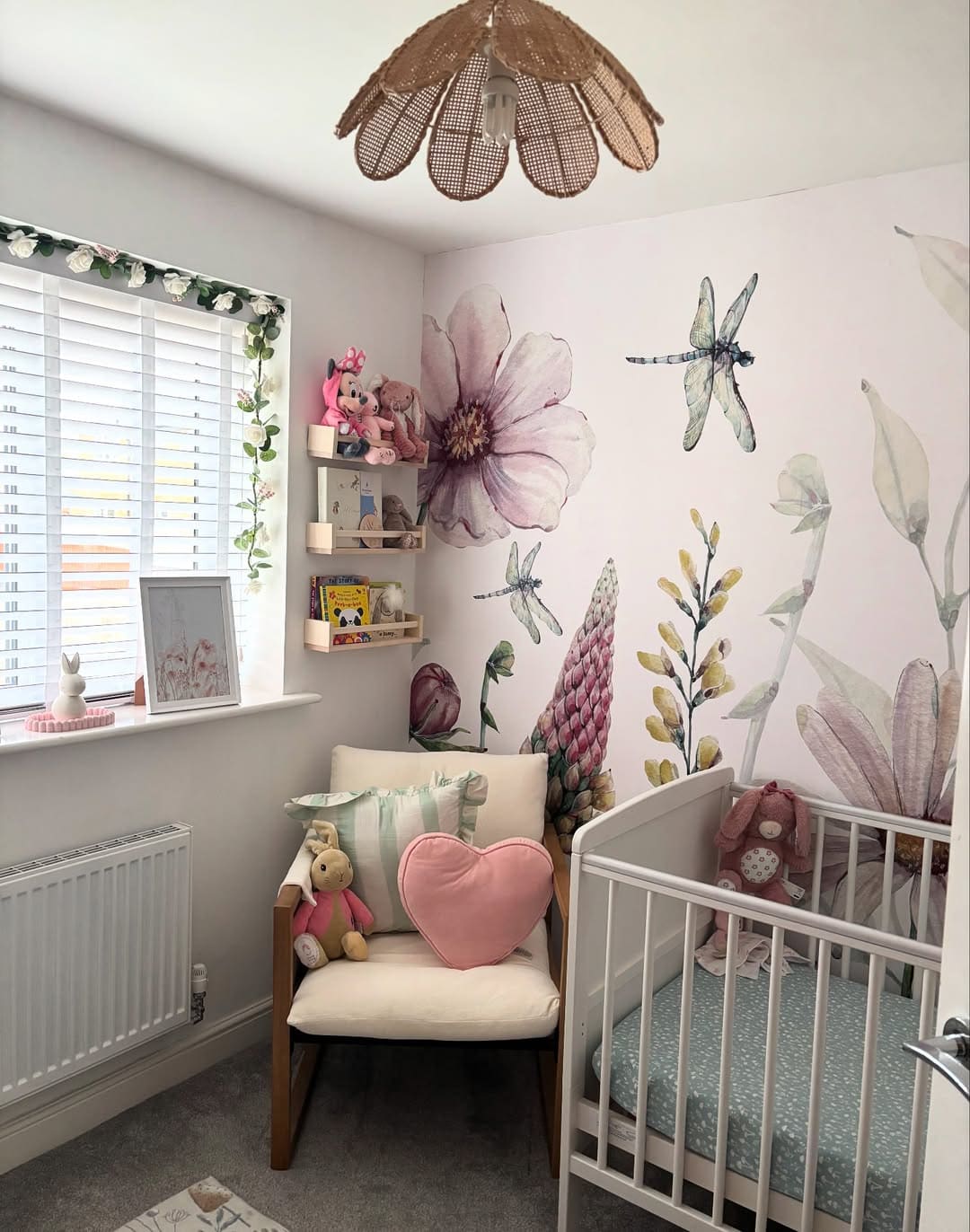 Whimsical Garden Nursery Mural