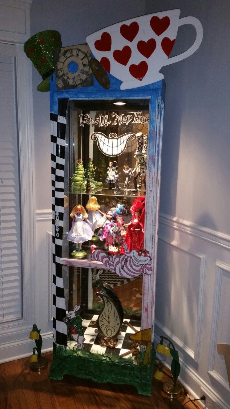 Alice in Wonderland Display Cabinet