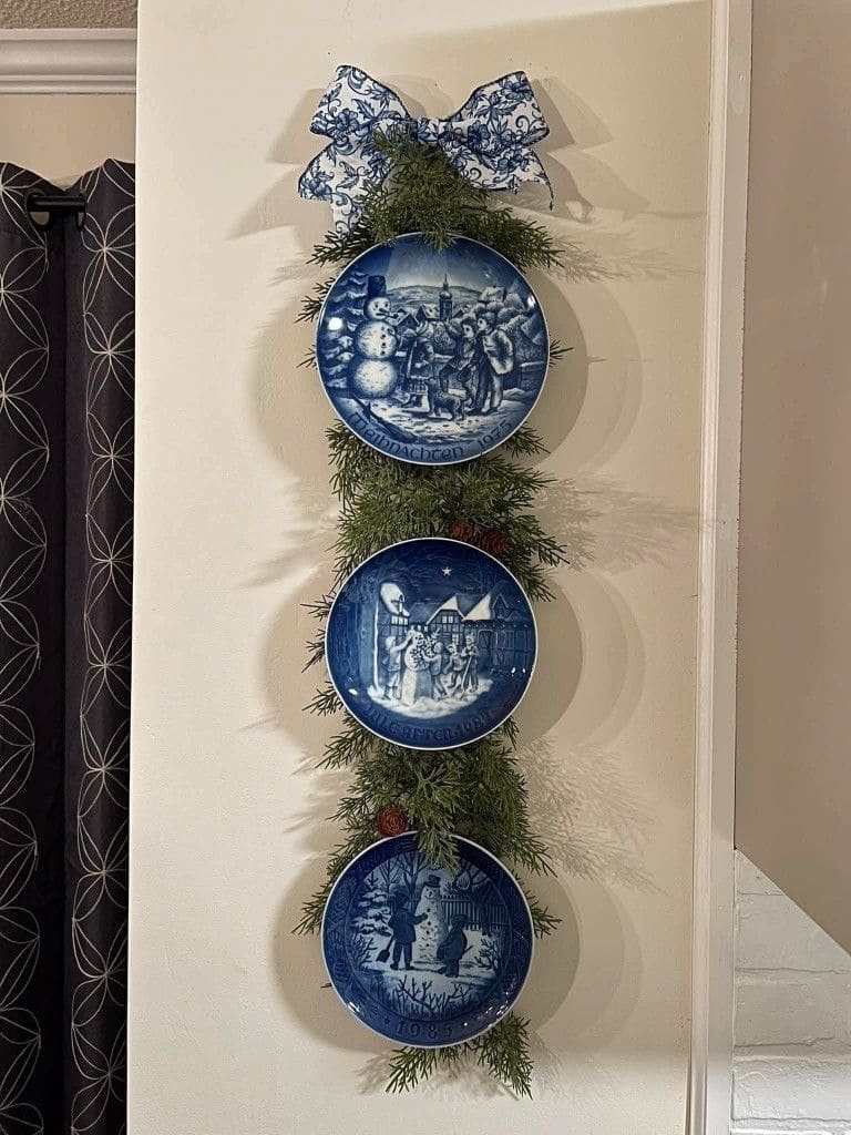 Blue Porcelain Holiday Wall Plates