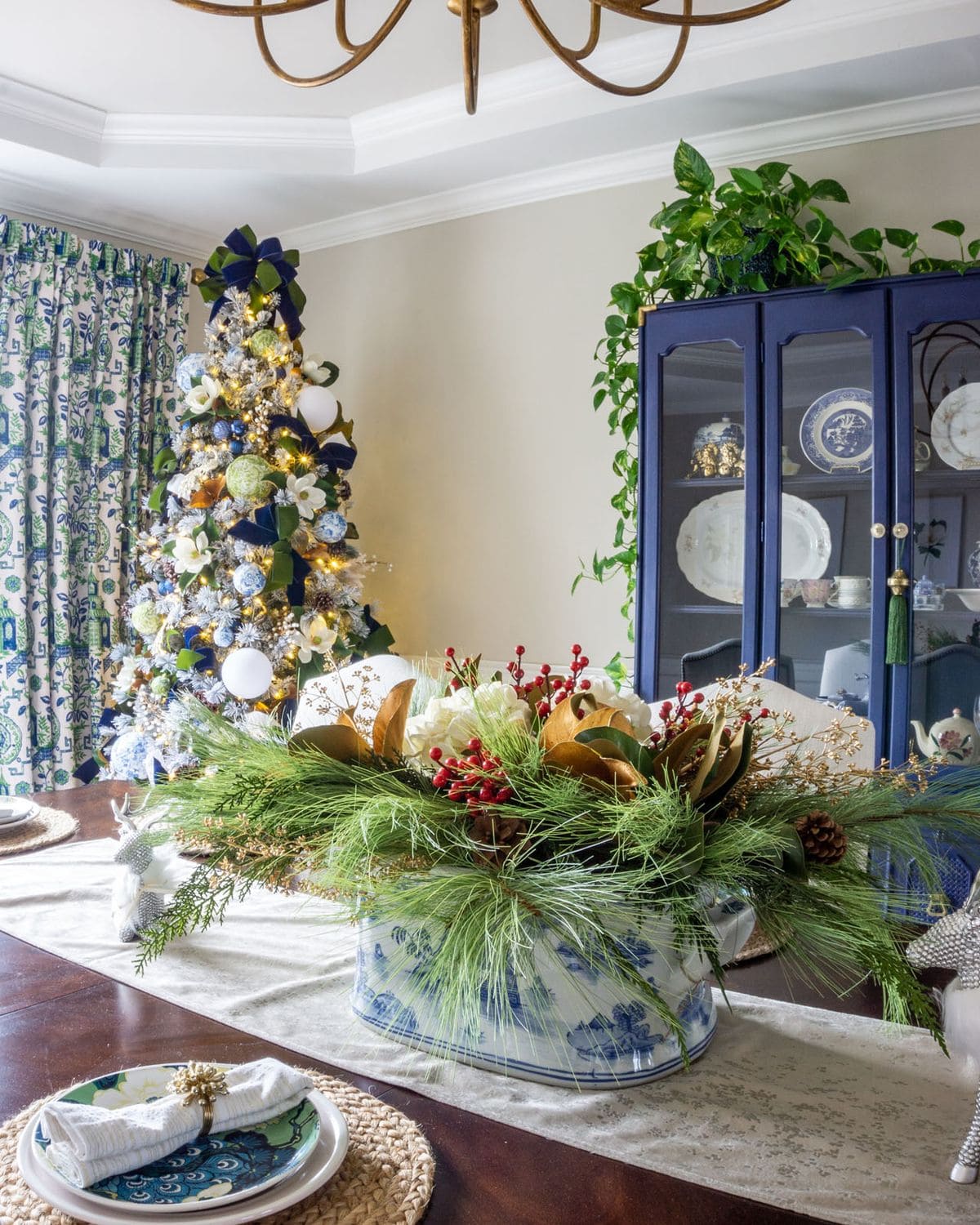 Blue and Green Holiday Harmony