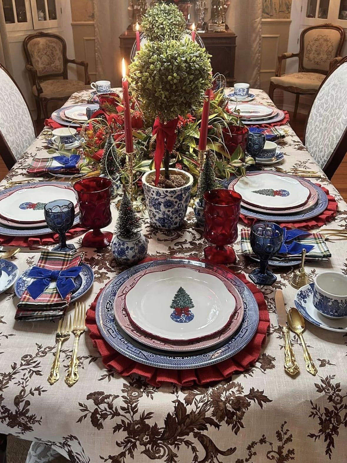 Blue and White Christmas Elegance