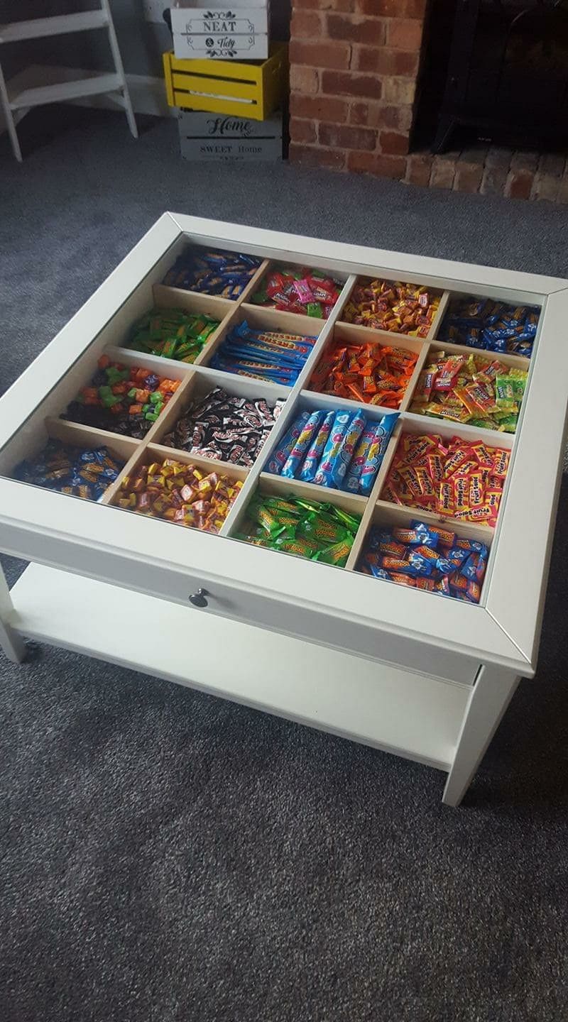 Candy Lovers Display Coffee Table