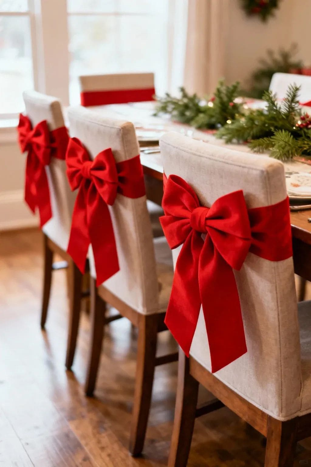 Classic Velvet Bow Chair Decor