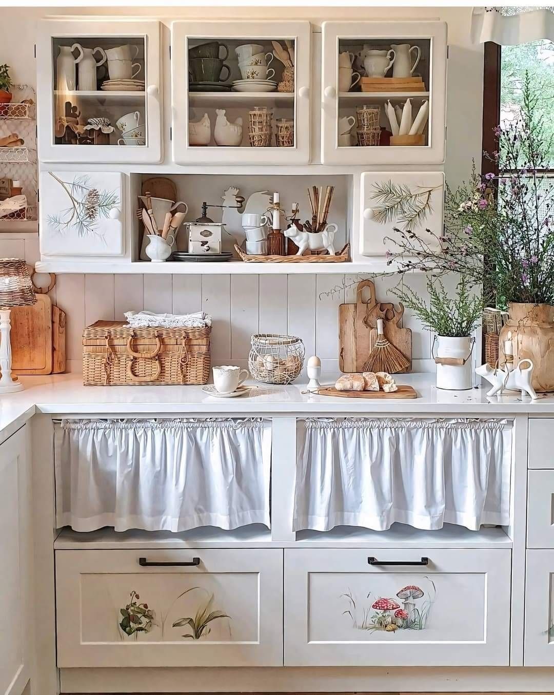 Country Cottage Kitchen Curtain Style