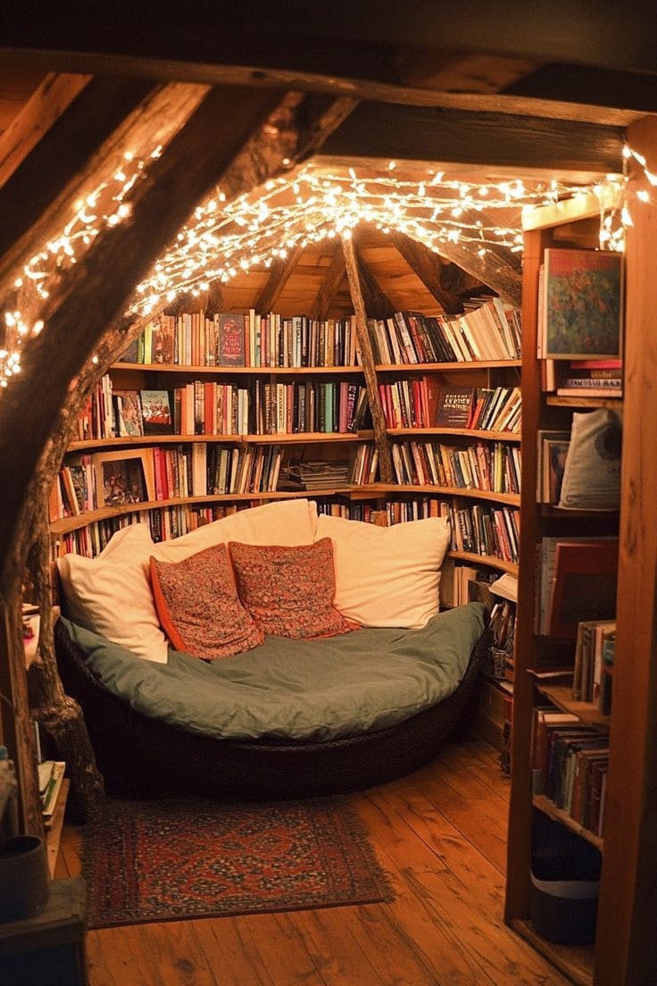 Cozy Attic Reading Nook