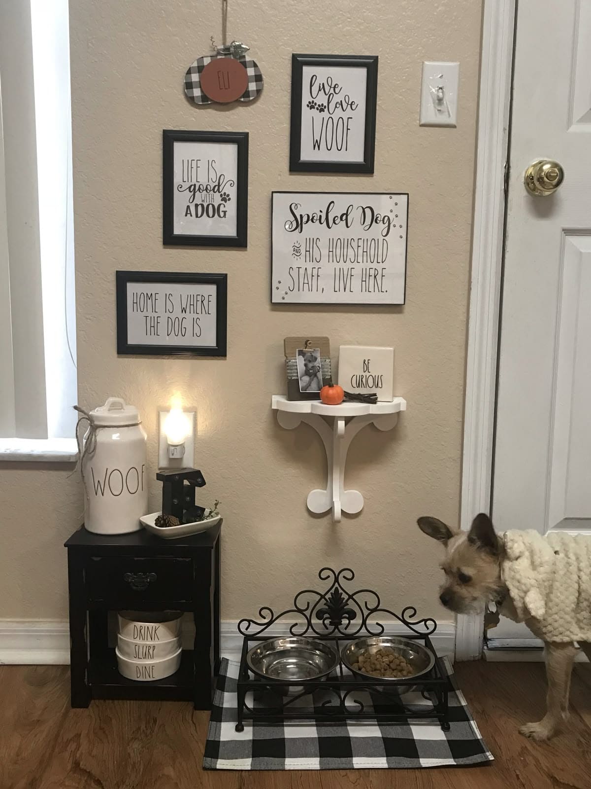 Cozy Canine Corner Wall Display