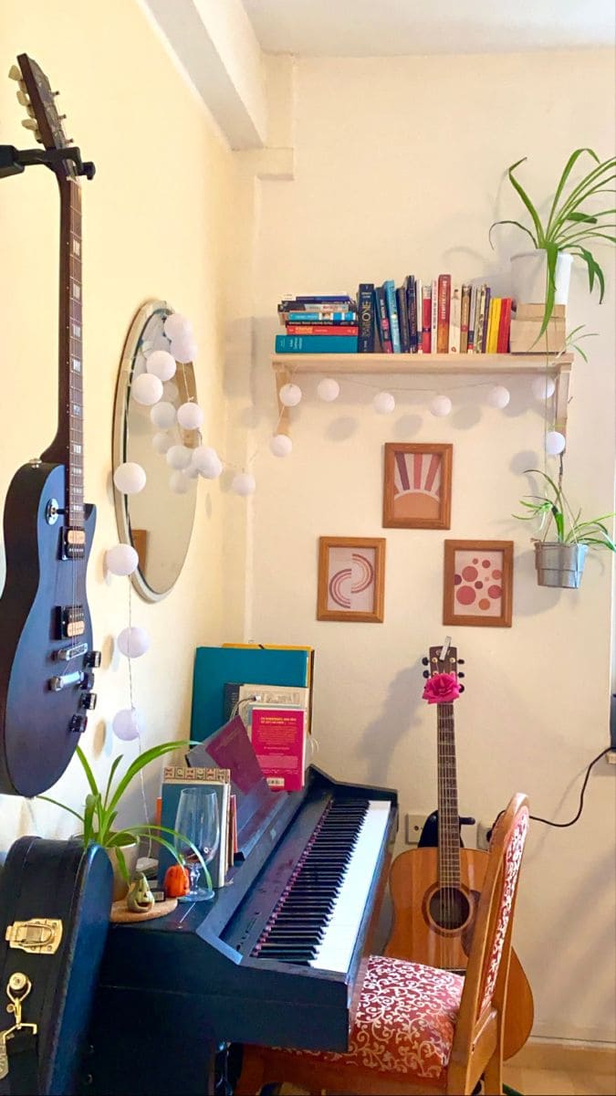 Cozy Musical Reading Nook