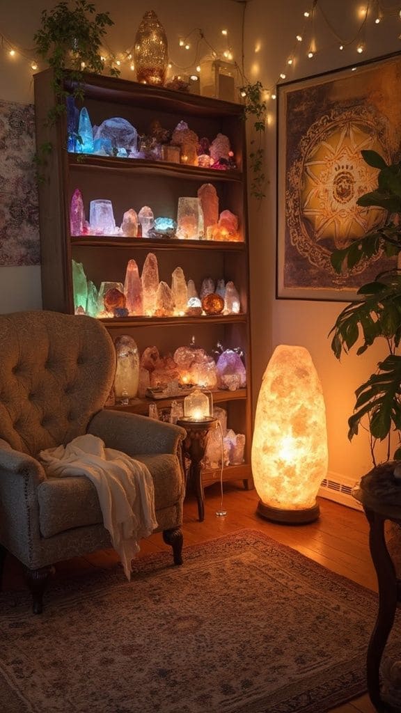 Crystal Glow Meditation Corner