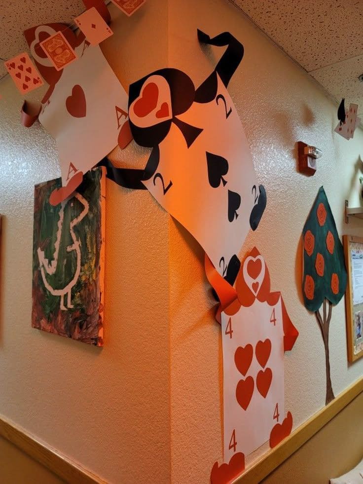 Dancing Cards Wall Display