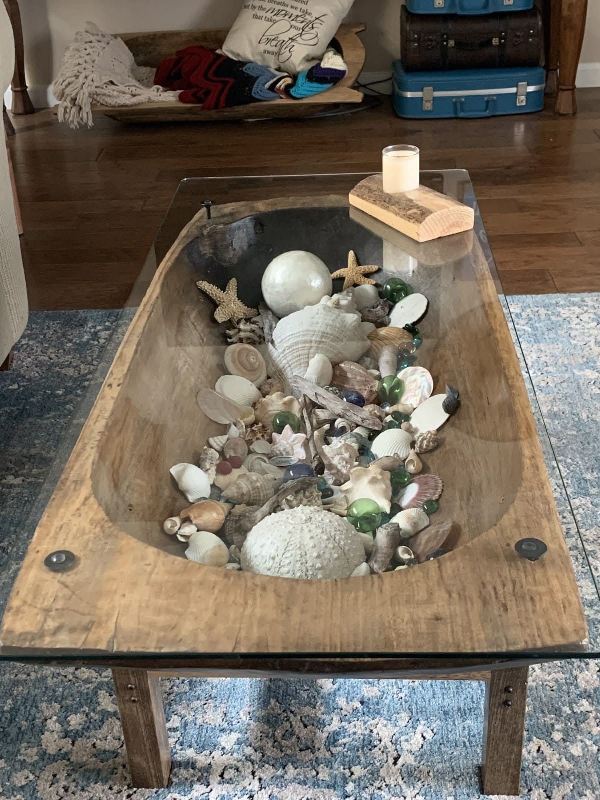 Driftwood Coastal Treasure Coffee Table