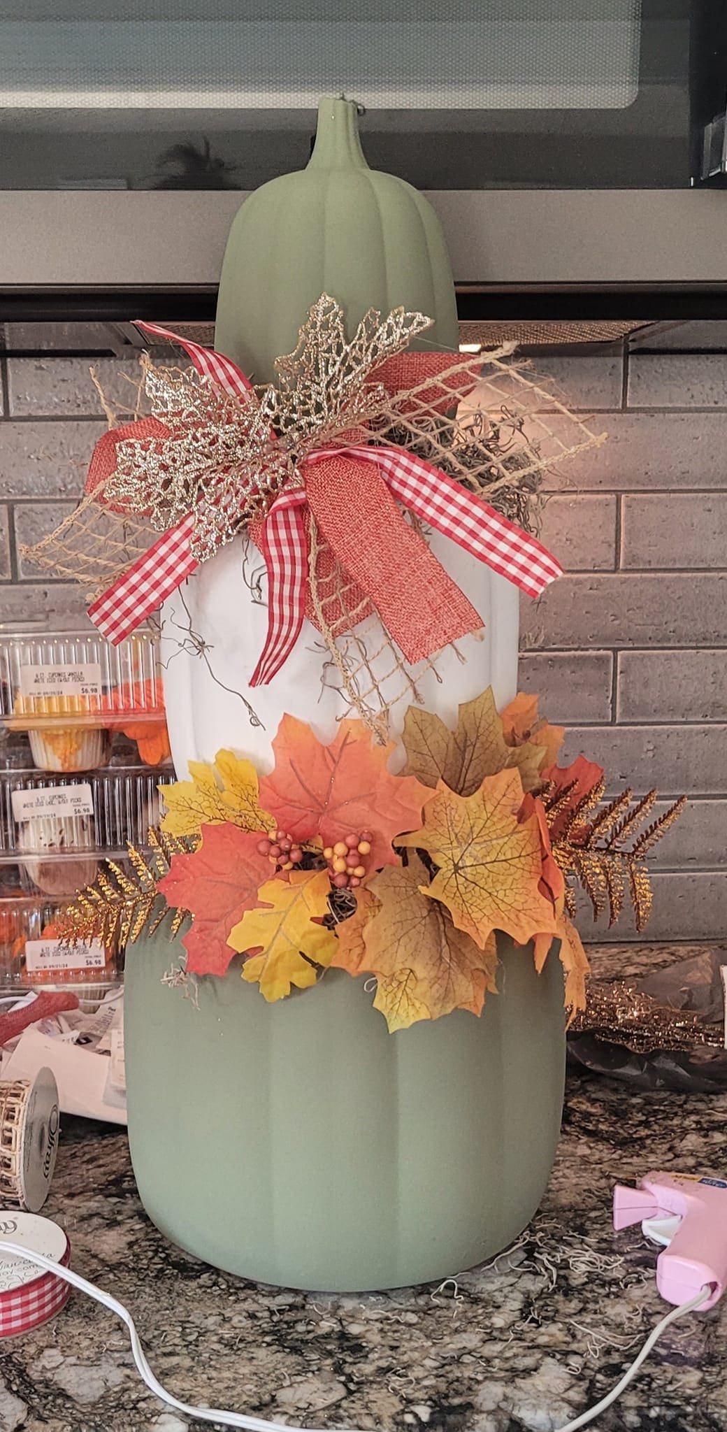 Elegant Fall Pumpkin Tower