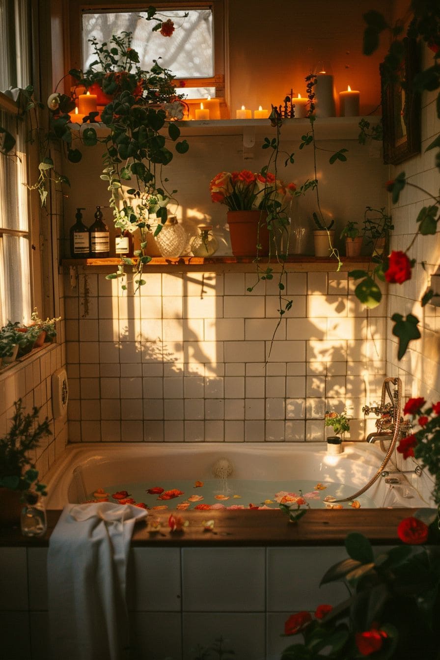 Enchanted Candlelit Bath Haven