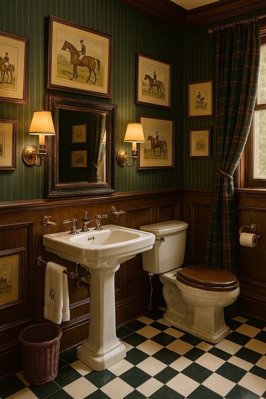English Countryside Gentlemans Washroom