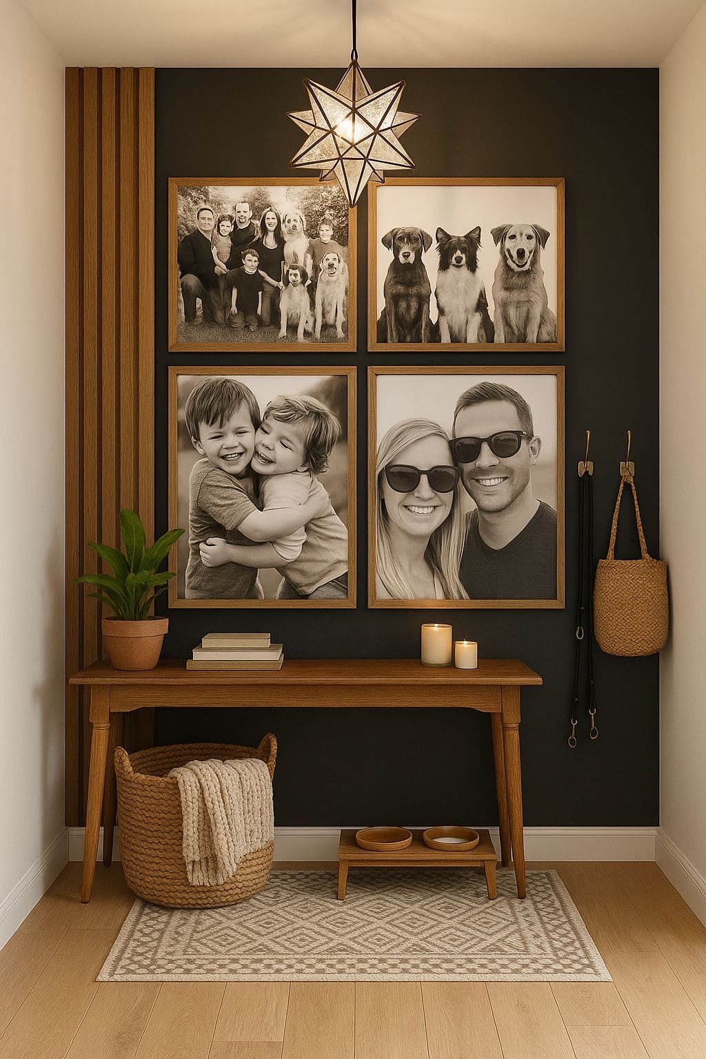 Four-Panel Family Memory Wall
