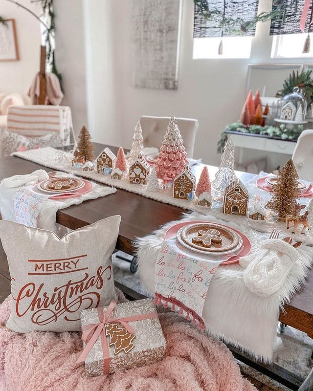 Frosted Gingerbread Wonderland Tablescape