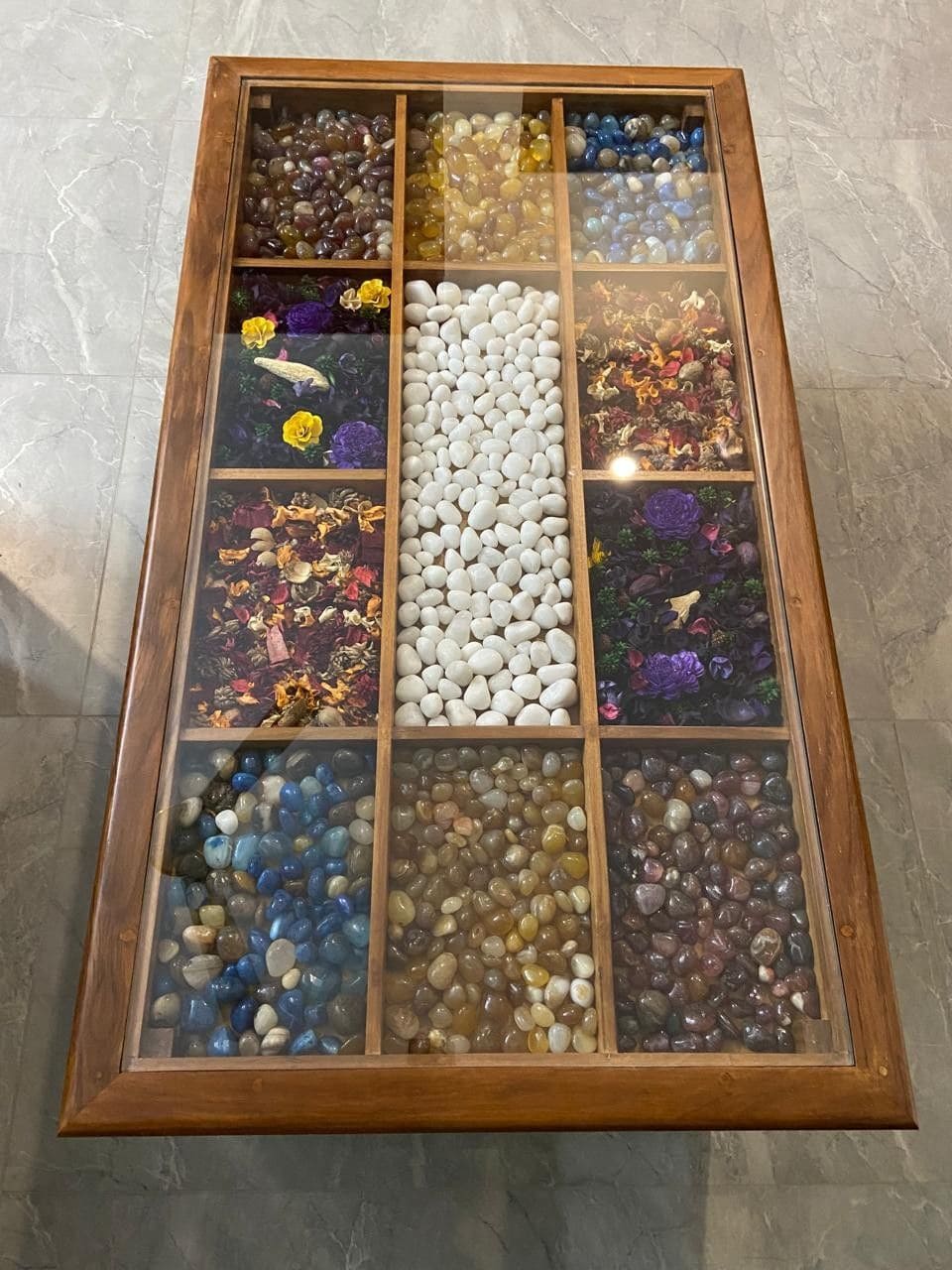 Gemstone Harmony Display Coffee Table