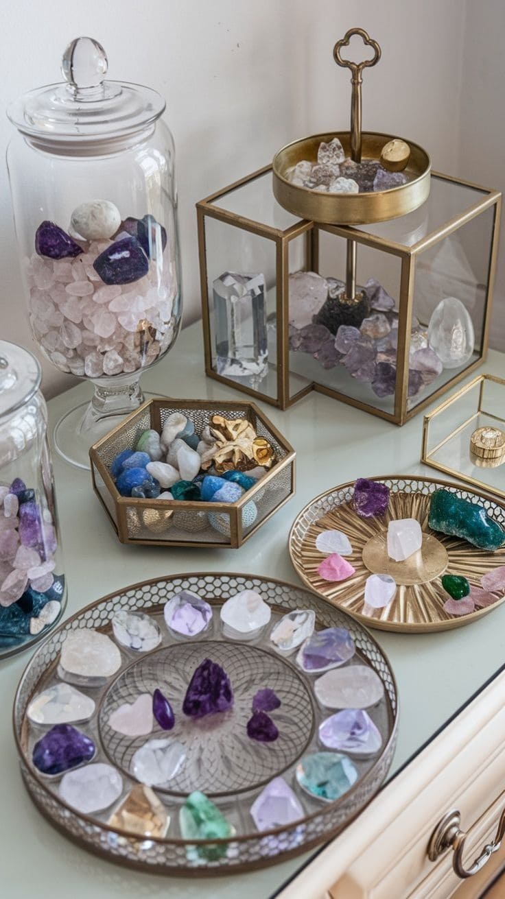 Golden Harmony Crystal Display