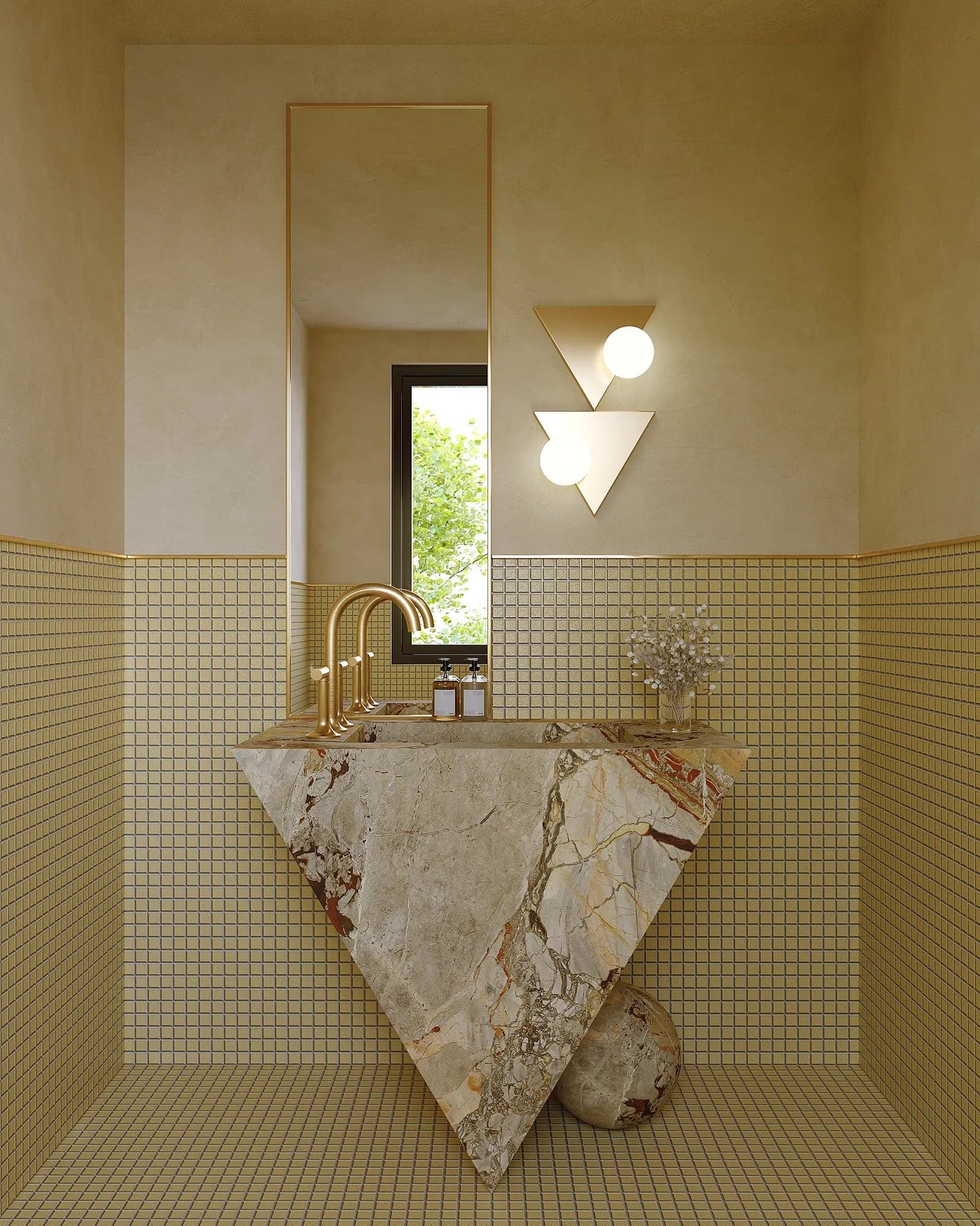 Golden Mosaic Geometry Haven