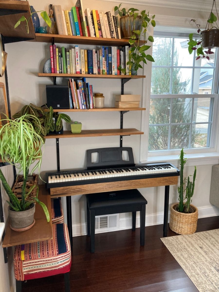 Greenery and Keys Reading Corner