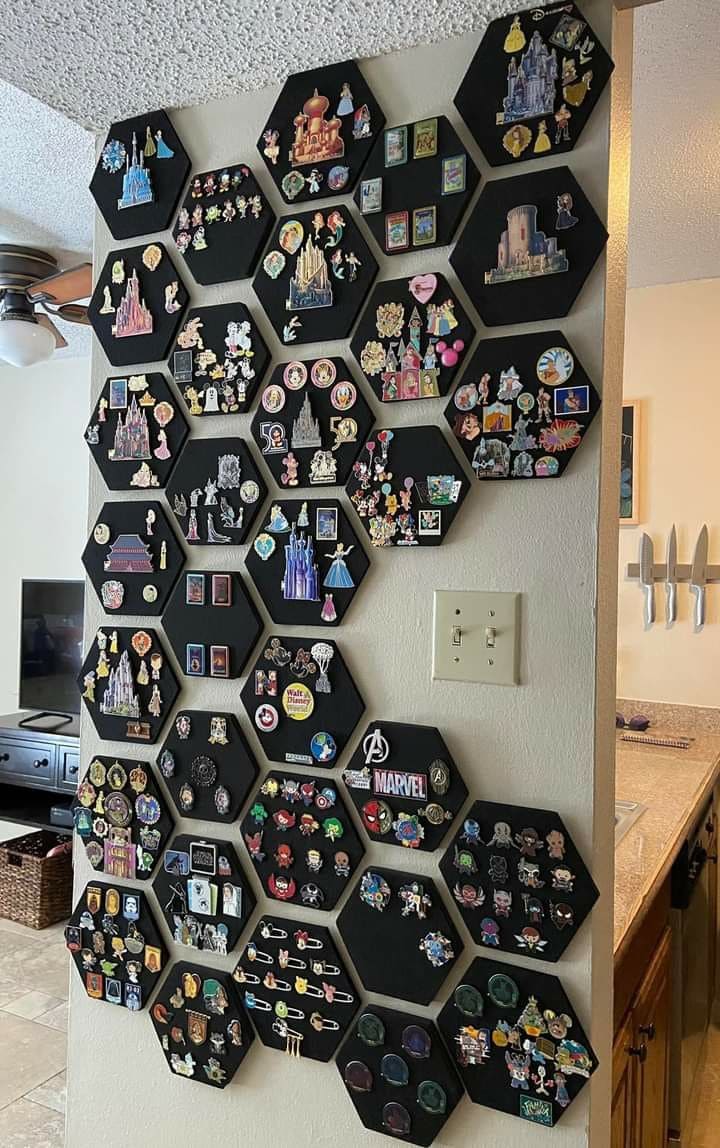 Hexagon Pin Wall Display