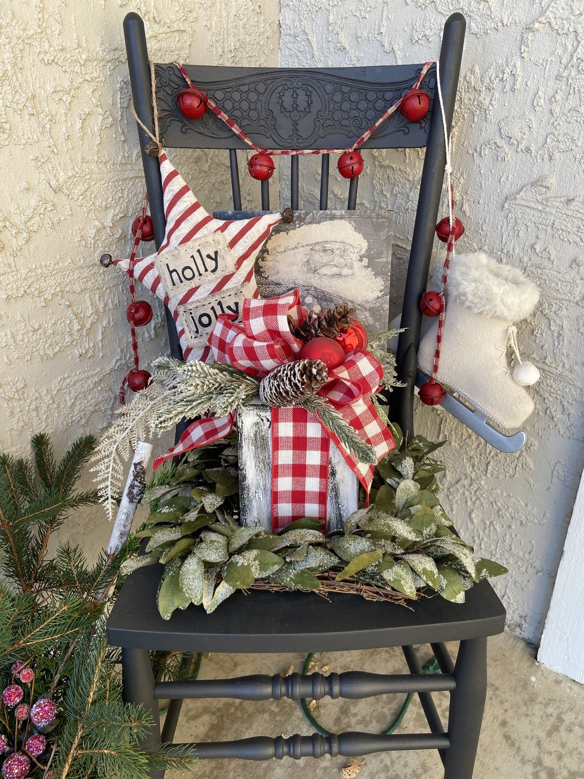 Holly Jolly Chair Greeting