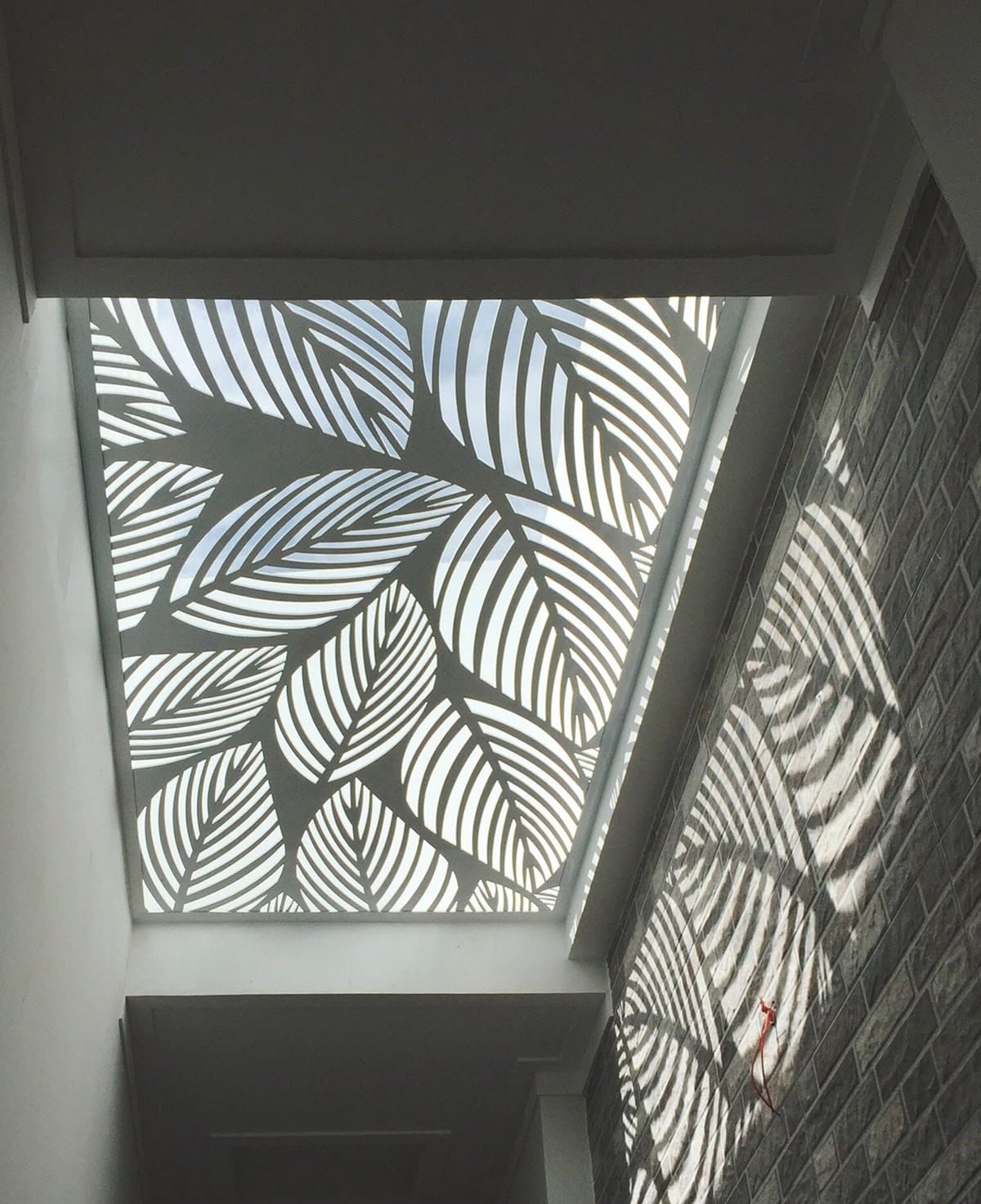 Leaf-Pattern Skylight Corridor Design