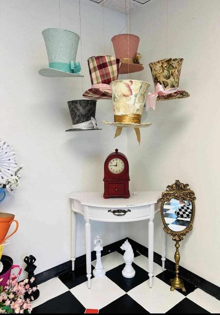 Mad Hatters Floating Hat Corner