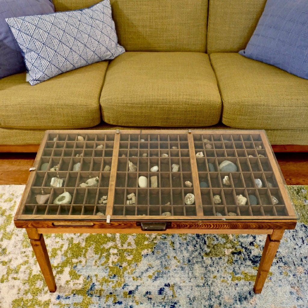 Memory Grid Curio Coffee Table