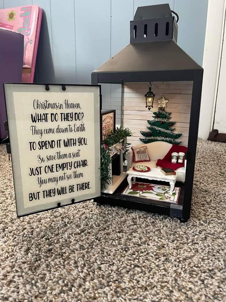 Miniature Cozy Christmas Lantern