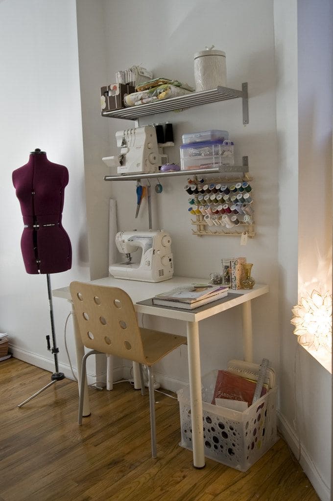 Minimalist Sewing Nook