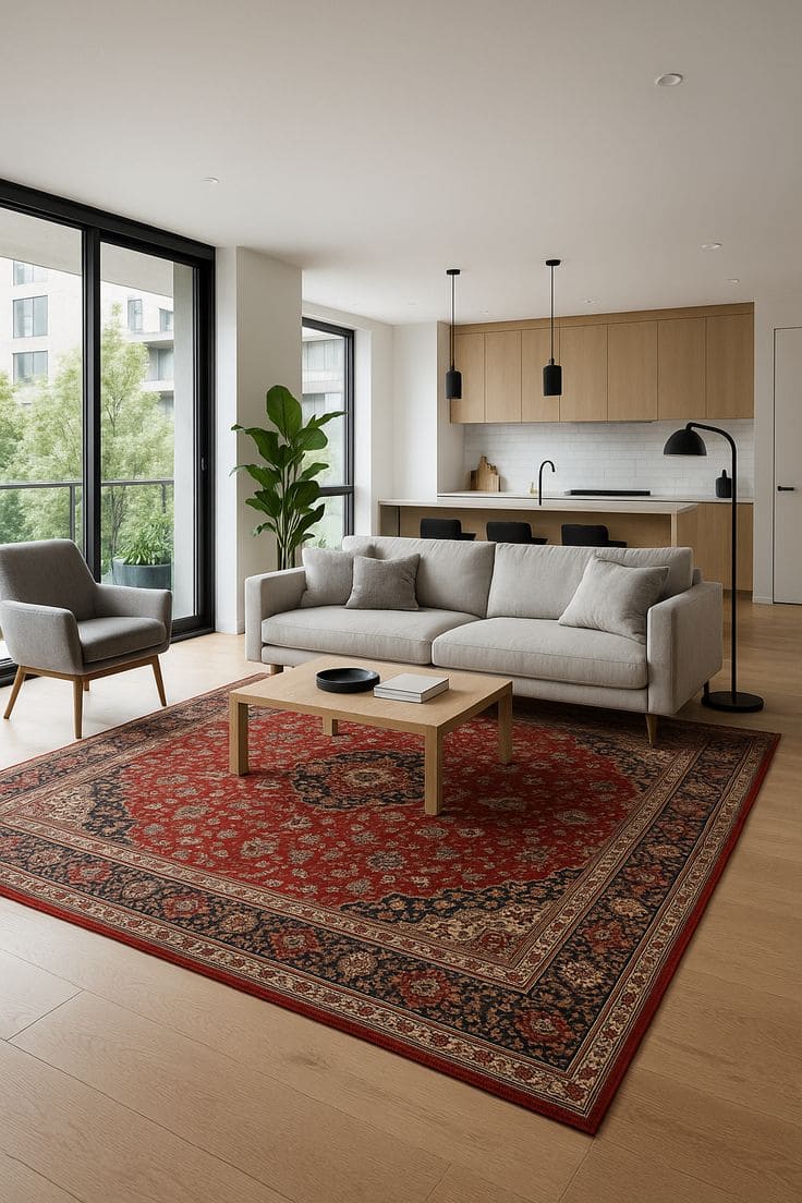 Modern Minimalist with Persian Warmth