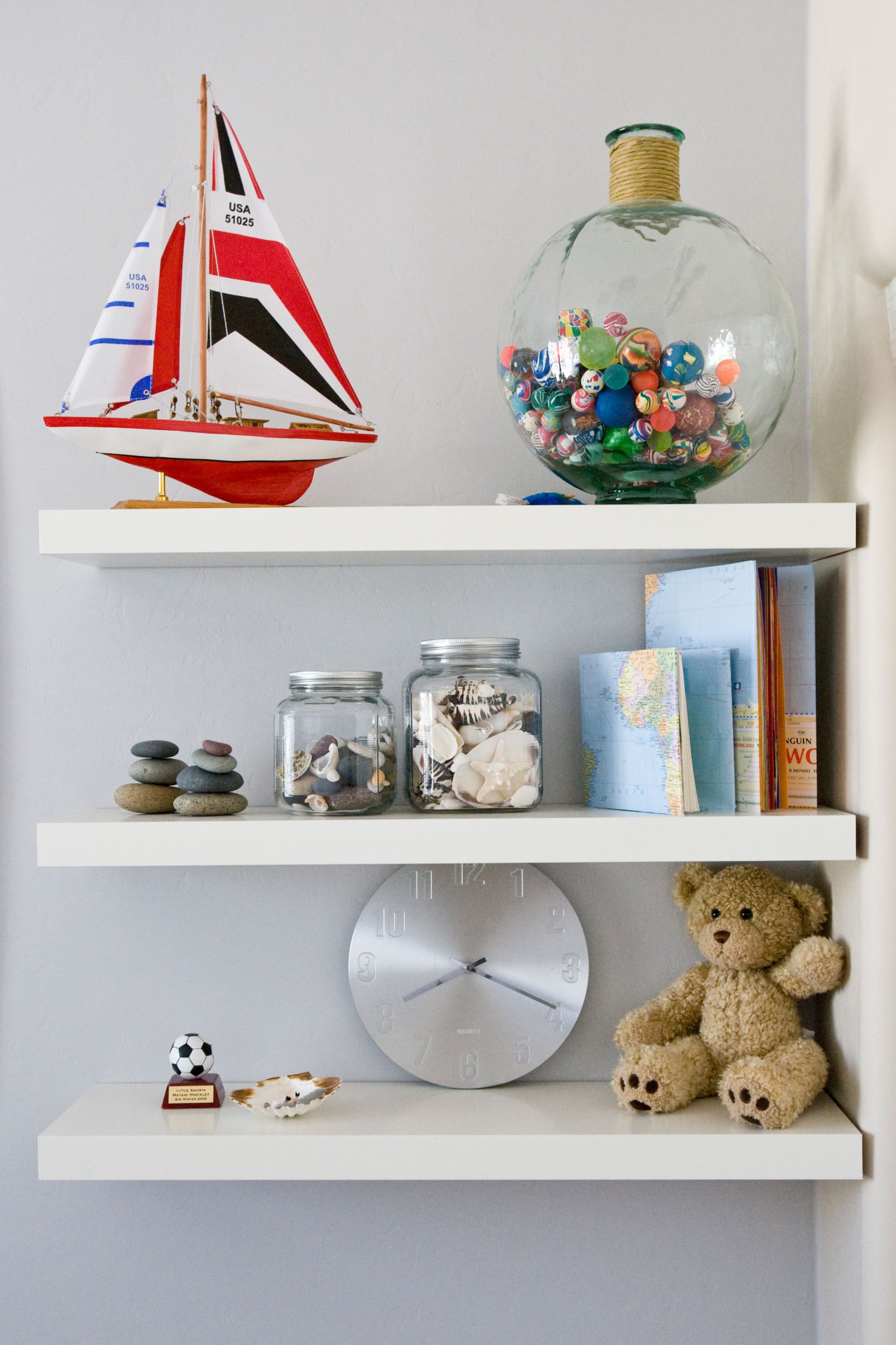 Nautical Travel Memory Shelves