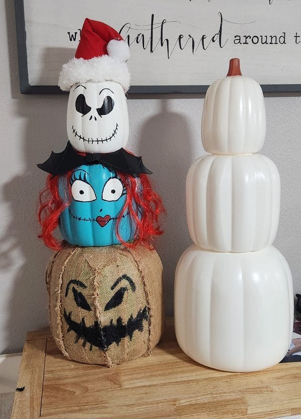 Nightmare Before Christmas Pumpkin Stack