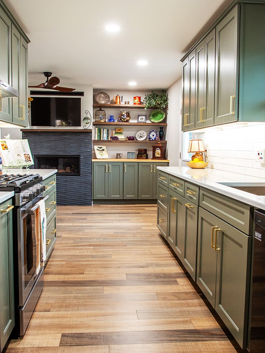 Olive Elegance Galley Transformation