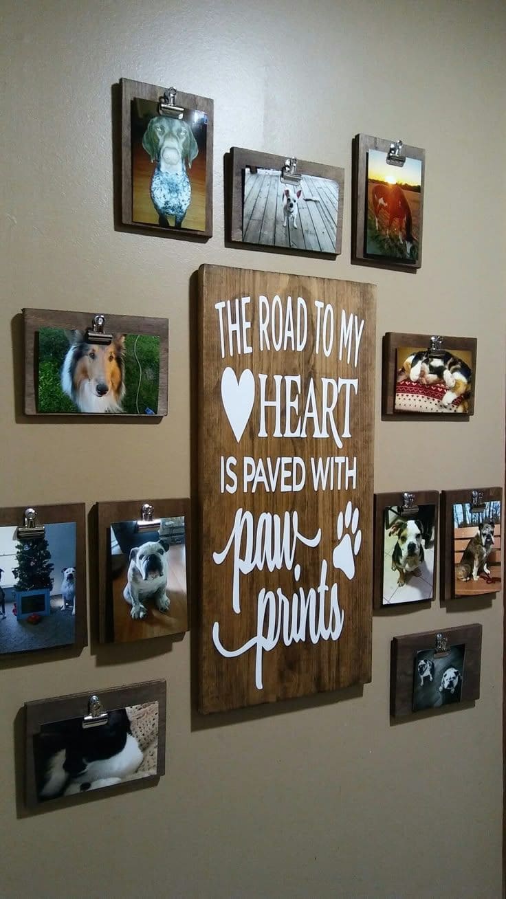Paved with Paw Prints Gallery Wall