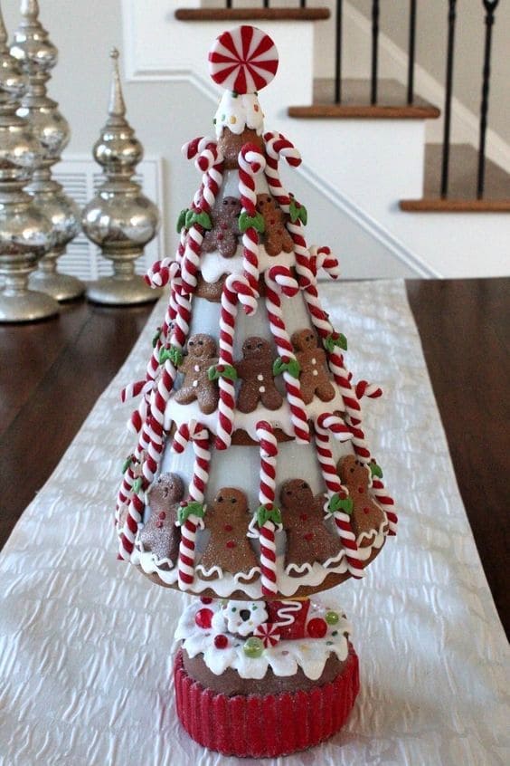 Peppermint Candy Tree Centerpiece