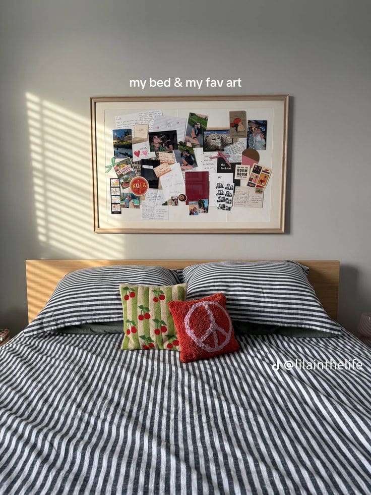 Personal Memories Above Bed
