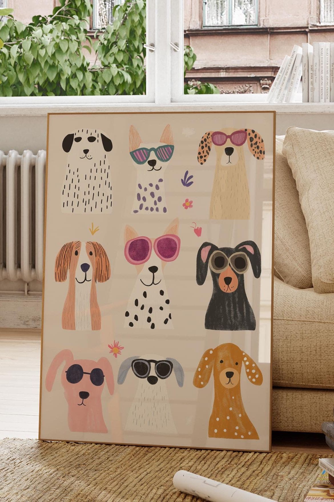 Playful Pooch Pop Art Print