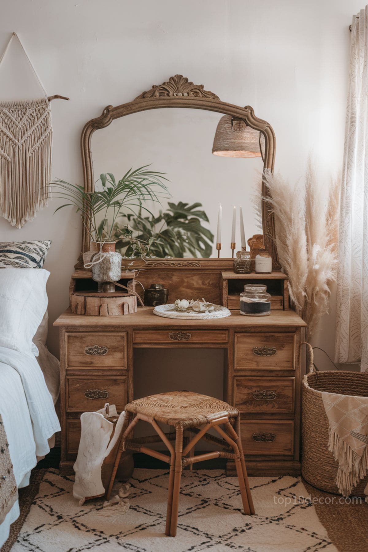 Rustic Bohemian Vintage Vanity Corner