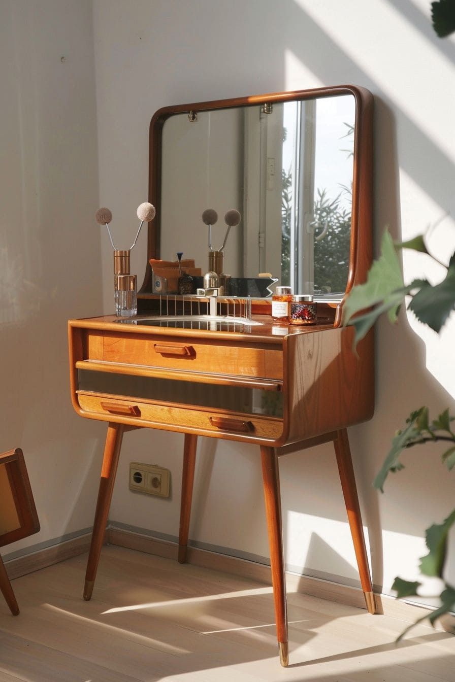 Sleek Mid-Century Modern Vanity