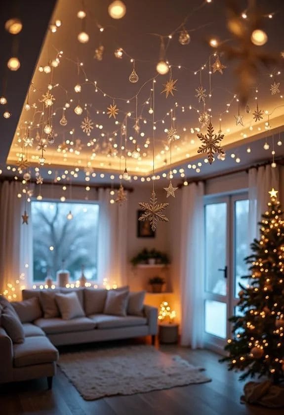 Snowflake Glow Living Room