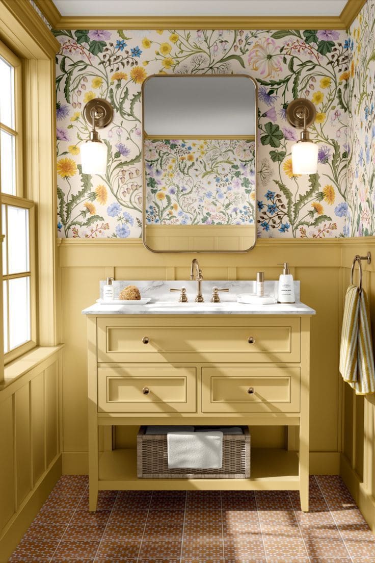 Sunlit Floral Vanity Nook
