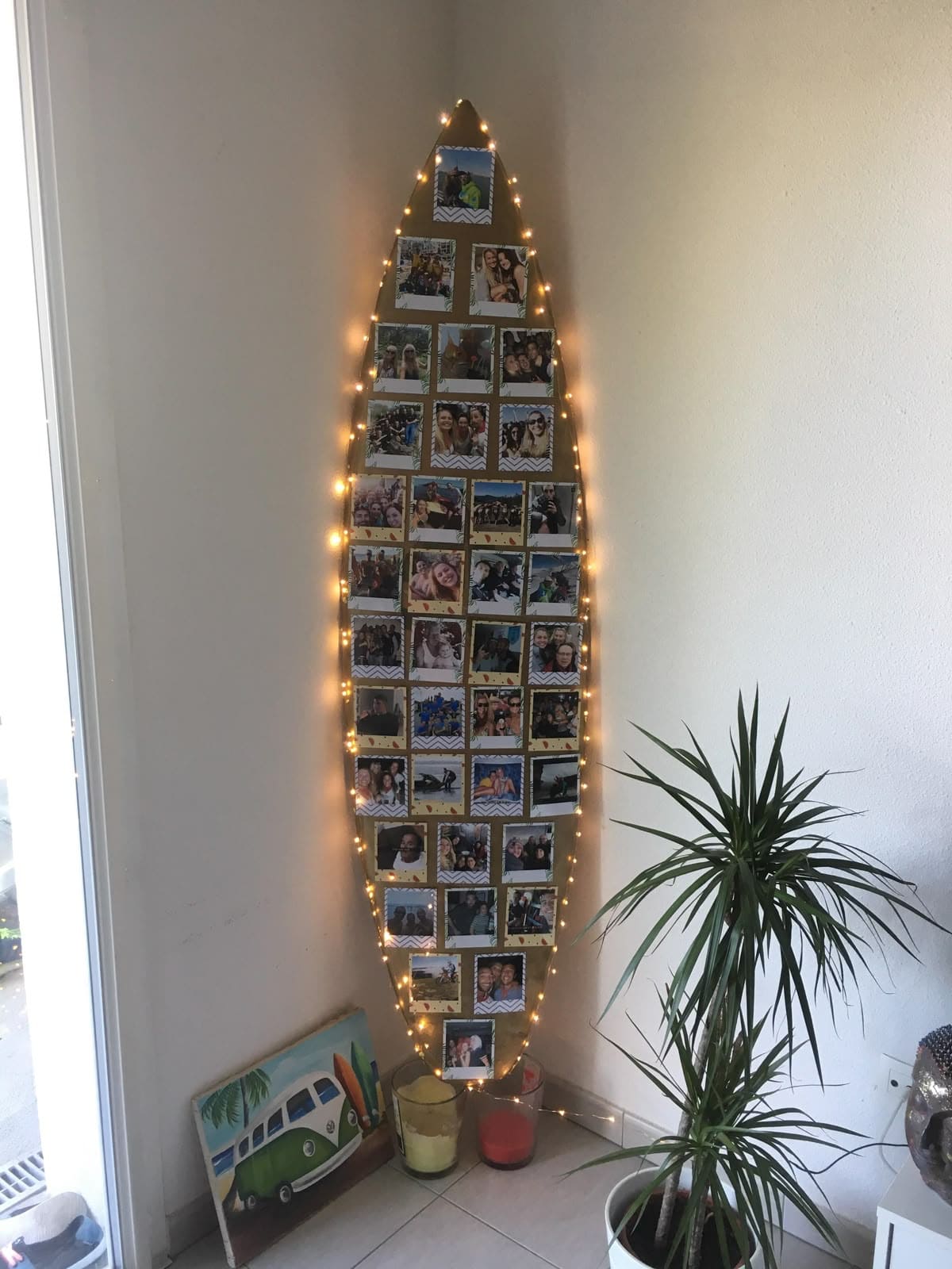 Surfboard-Shaped Memory Wall